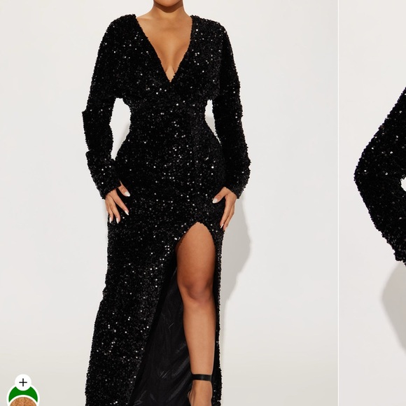 Fashion Nova Dresses & Skirts - Fashion Nova Black Sequin Long Sleeve Dress